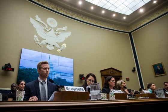 Reddit Inc. co-founder and CEO Steve Huffman looks on during a hearing with the House Communications and Technology and House Commerce Subcommittees on Oct. 16, 2019 in Washington, DC. The hearing investigated measures to foster a healthier internet and protect consumers.