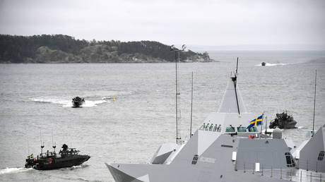 FILE PHOTO. Naval units take part in the military exercise SWENEX in Sweden. ©Fredrik SANDBERG / TT NEWS AGENCY / AFP